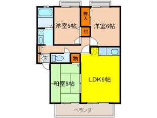 サンライフＡ・Ｂ棟の物件間取画像